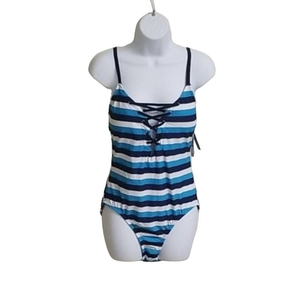 NWT Nautica Stripped One Piece